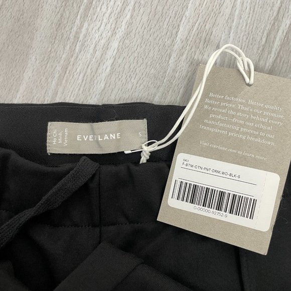 Everlane The Wide Leg Dream High Rise Pant Black - Picture 7 of 10